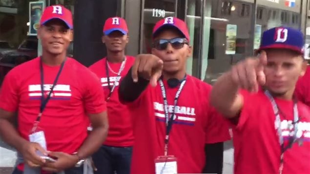 Miembros de la formación dominicana en Montreal.