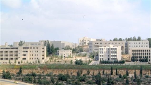 جامعة بيرزيت الفلسطينية في الضفة الغربية حيث يدرّس البروفيسور حسين الريماوي