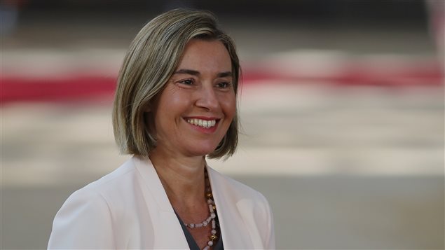 Federica Mogherini, jefa de la diplomacia europea.