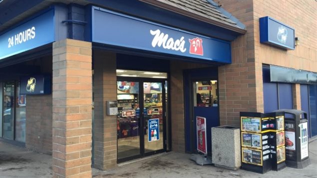 The small store that sells milk, brread, pop, candy, some tinned and boxed foods, magazines.. in some places its a corner store, others its a convenience store, and in Quebec a depanneur or *dep*.