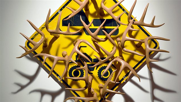 Detalle de la obra *Grande faune I*