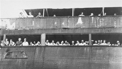 1939年6月,圣路易号在古巴海岸。