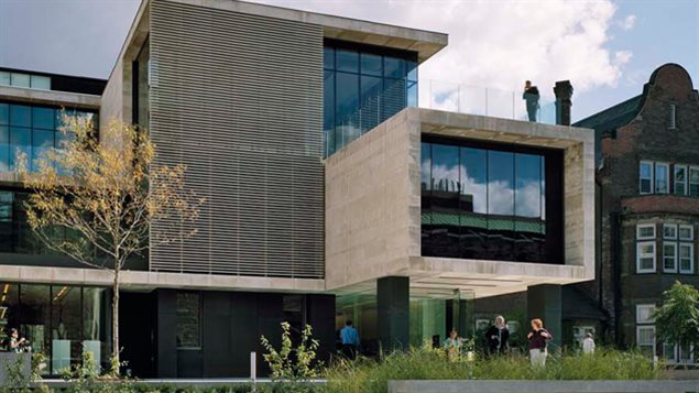 The prestigious Gardiner Museum in downtown Toronto