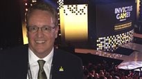 Steve Wallace, Chief Marketing Officer celebrates at the closing Ceremonies of the Invictus Games Toronto 2017