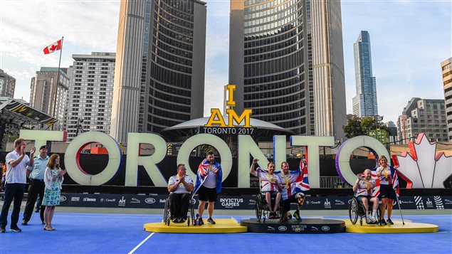 Wheelchair Tennis medals Nathan Phillips Square at Toronto City Hall was the site where thousands of spectators gathered over 3 days to cheer on Wheelchair tennis competitions