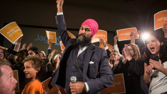 Jagmeet Singh 成为联邦新民主党新领袖