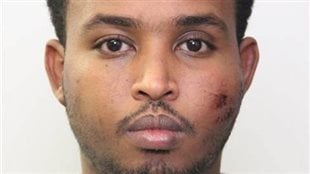 Abdulahi Hasan Sharif is shown in an Edmonton Police Service handout photo. He has been charged in an attack that saw an Edmonton officer stabbed and four people injured when they were hit by a rental truck fleeing police. 