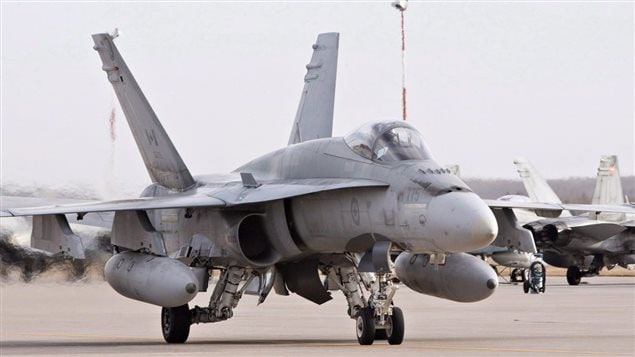 CF-18 de la Fuerza Aérea Canadiense. 