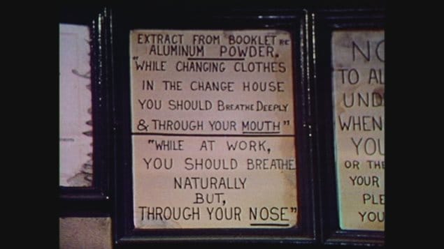 Until 1979, miners change rooms before each shift were clouded with the fine dust pumped in through the ventilation system. Miners were told to inhale deeply.