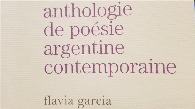 Detalle de la tapa de la antología de la poesía argentina contemporánea, publicada en Canadá.