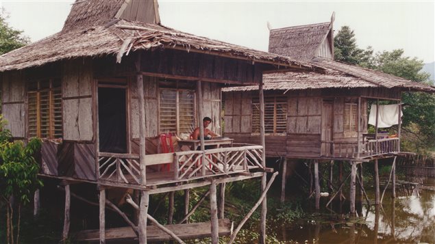 Mike making travel notes in Sulawesi, Indonesia