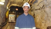 Professor Ray Jayawardhana (PhD) at the Sanford Underground Research Facility in Lead, South Dakota, where the far detector for DUNE will be located, more than one kilometer underground.