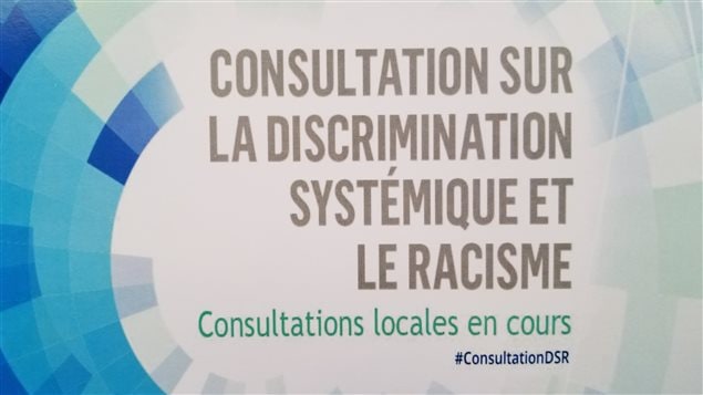 Consulta sobre la discriminación sistémica y el racismo en Quebec.