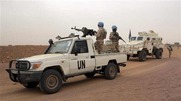 Peacekeepers near Kidal, Mali in 2016. At least 80 have been killed since the mission started in 2013 and where several insurgent groups operate.