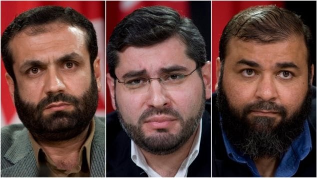 من اليمين: أحمد المعاطي ونوري المالكي ومؤيّد نور الدين/CP