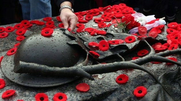 It has become tradition in recent years for Canadians to place their poppies on the Tomb of the Unknown Soldier at the National War Memorial in Ottawa following services each November 11