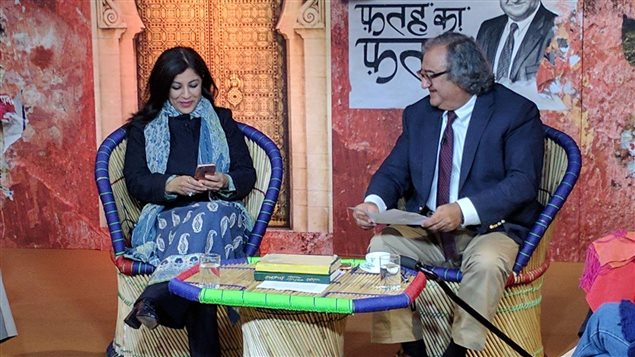  Hosting the show ’Fatah Ka Fatwa’ on India’s ZeeNews with guestShazia Ilmi, a Muslim politician from Delhi.