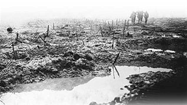 Notihing but mud water and bodies. The Third Battle of Yrpes ended when Canadians finally cleared the Germans from Passchendaele Ridge Nov 10, 1917.