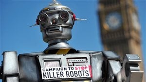 There is an international coalition campaigning to ban fully autonomous weapons