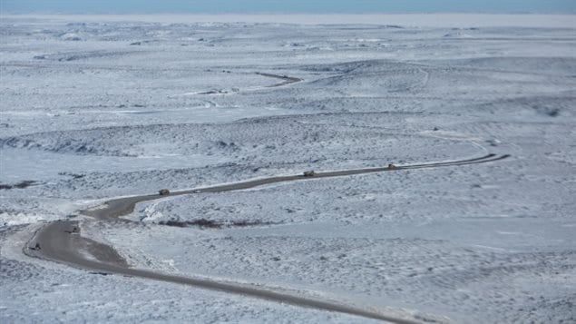  Roadwork was carried out mostly in winter so as not to disturb the permafrost in its delicate summer condition.