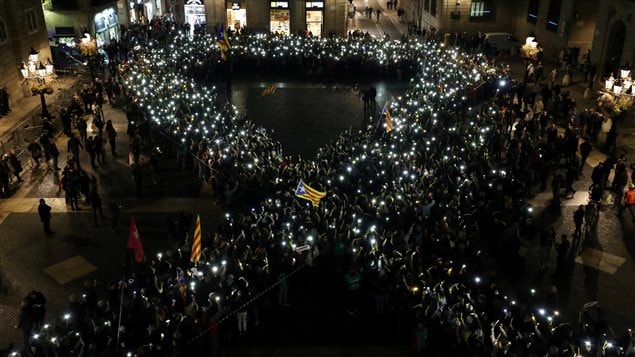 Simpatizantes independentistas pidieron la liberación de Puigdemont.