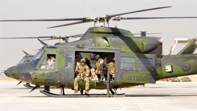 Canadian special forces troops launch into a mission from a base in Erbil, Iraq, on Nov. 14, 2016. In October the federal government put a halt on its special forces troops training of Iraqi and Kurdish forces in the wake of fighting between the two factions. 