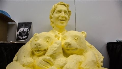 La sculpture en beurre de Justin Trudeau au CNE Photo : Gregg Korek/CNE