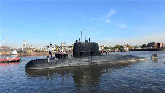 El desaparecido submarino San Juan, de la Armada argentina.