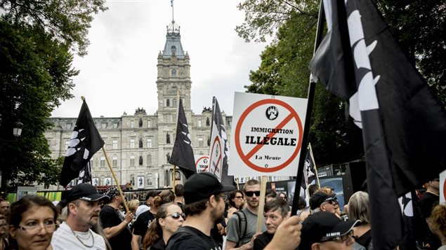 تظاهرة اليمين المتطرف في كيبيك