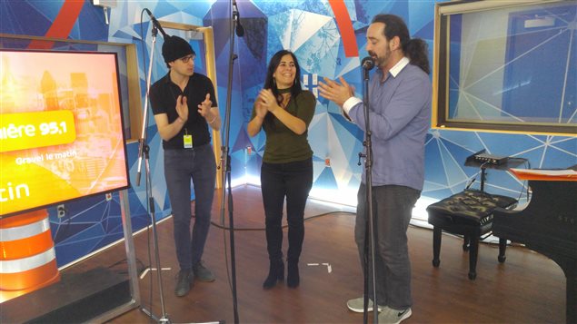 Gabriel Evangelista, Rosanne Dion y Fernando GallegosTorres *El Bancalero*.