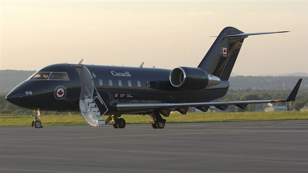 The CC-144 Challenger is a twin-engine, long-range executive jet.