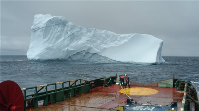 Icebergs float southward off the coast of Newfoundland every spring.