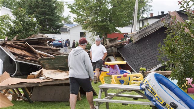 Tornadoes in Canada are not as powerful as those in the U.S. but they still can cause a lot of damage, as did this one in Lachute, Quebec in August 2017. 