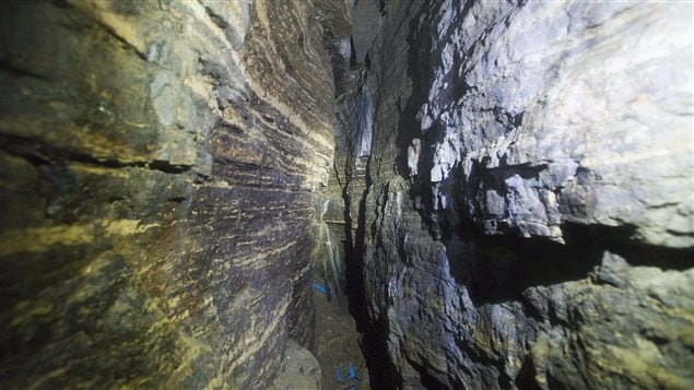 The cave was formed more than 15,000 years ago by the pressure of a glacier above.
