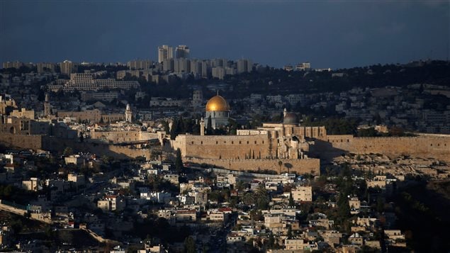 A general view of Jerusalem shows the Dome of the Rock, located in Jerusalem’s Old City on the compound known to Muslims as Noble Sanctuary and to Jews as Temple Mount December 6, 2017.