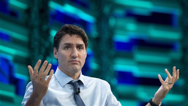 Prime Minister Justin Trudeau participates in Fortune Global Forum Armchair Discussion *Global Leadership: The View from Canada*, moderated by Nancy Gibbs in Guangzhou, China on Thursday, Dec. 7, 2017.