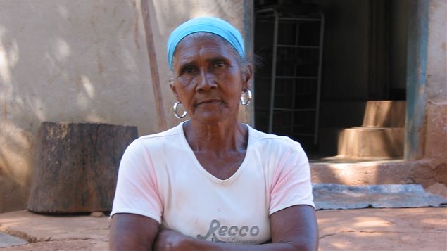 Residente de la Quilombola entrevistada por el equipo de investigación. 