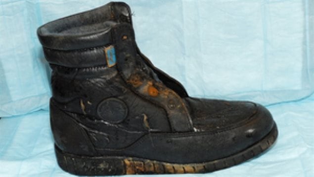 The B.C. Coroners Service released this photo of a hiking boot that washed up on the shore of Sasamat Lake in 2011. It was later determined it belonged to a 65 year old man who disappeared while fishing in 1987. His overturned boat was found shortly after his disappearance