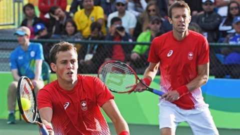 Vasek Pospisil, left, is hoping to find his game in 2018 while Daniel Nestor says he set to retire.