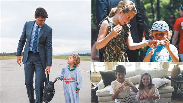 Prime Minister Justin Trudeau’s greeting card includes several photos of him, his wife and their three children.