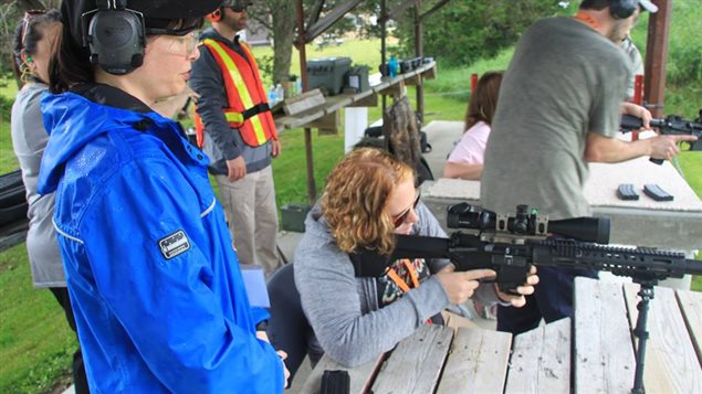 Wilson says these AR style rifles are not *assault weapons* which have full auto capability. No assault rifle can be legally owned by a privae person in Canada, and the big looking magazines are pinned so they can only hold a maximum of five bullets. Any more than that would likely result in confiscation of the gun(s) and serious criminal charges.