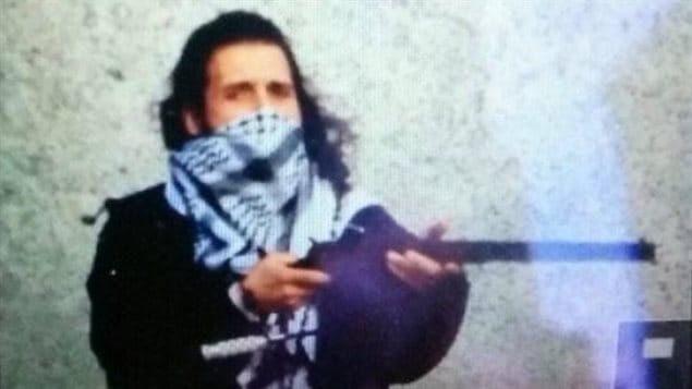 Oct 2014: Police sources confirmed this image tweeted from an ISIS account depicts Michael Zehaf-Bibeau, who shot and killed a reserve soldier on ceremonial duty at the Tomb of the Unknown Soldier, before running into the Parliment Buildings and being shot himself.