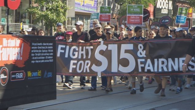 The debate over raising Ontario's minimum wage was heated at times. On Labour Day, hundreds of people took took to the streets of Toronto in support of a hike to $15 an hour. Proponents settled for $14 an hour in 2018, but Premier Kathleen Wynne says she will campaign a $15 an hour rate in 2019 in the provincial election scheduled in June. 