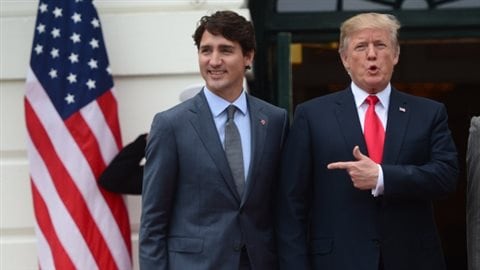 Trudeau et Trump en avril dernier.