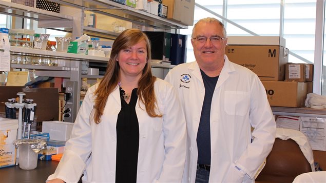 Lead author Marie-Claude Bourgeois-Daigneault (PhD), and senior researcher professor John Bell (PhD FRSC)