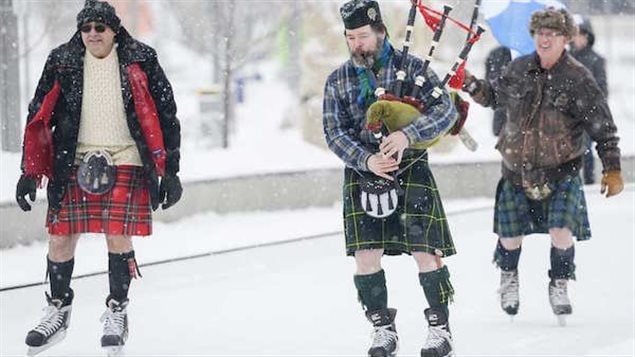 The skirl of the great highland bagpipes always add the right tone to the events.