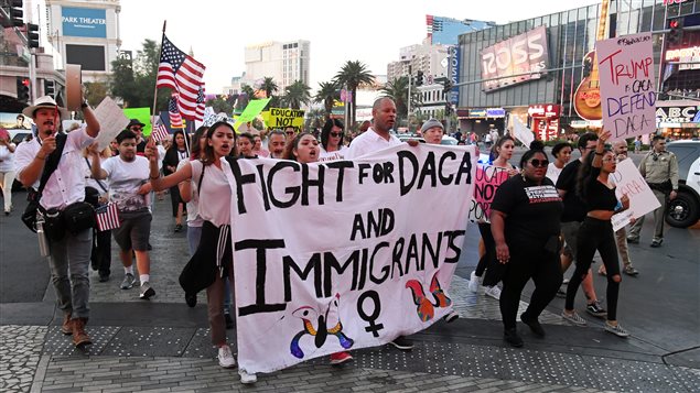 Marcha en apoyo a los inmigrantes en Estados Unidos