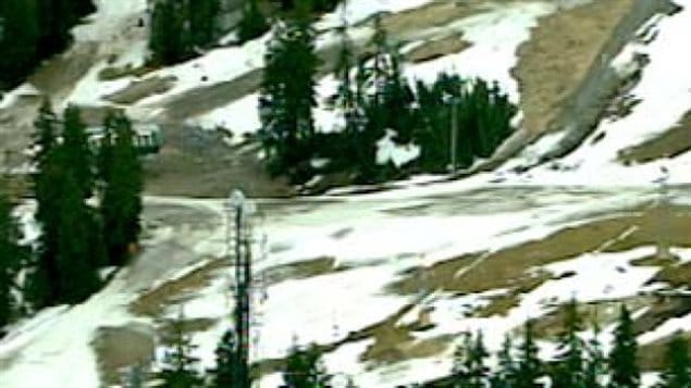 an 20. 2010: Muddy sections abound on Metro Vancouver’s Cypress Mountain, where Olympic freestyle skiing and snowboarding events were to be held just two weeks later. Snow had bo trucked in from elsewhere, even helicopters were used 