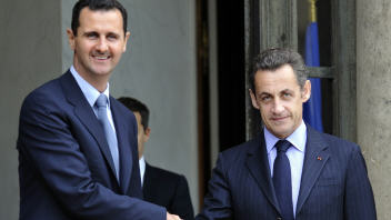 bachar al-Assad et Nicolas Sarkozy