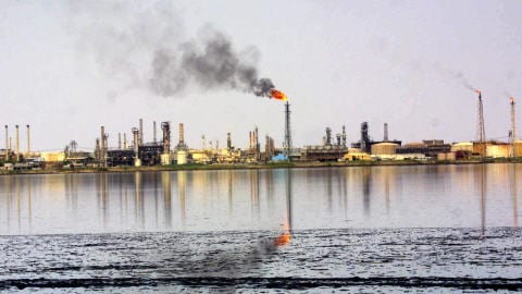 Un champ pétrolier dans le sud de l'Irak